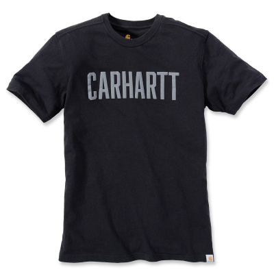 CARHARTT Maddock Graphic Block Logo černé pánské triko 100% Ba