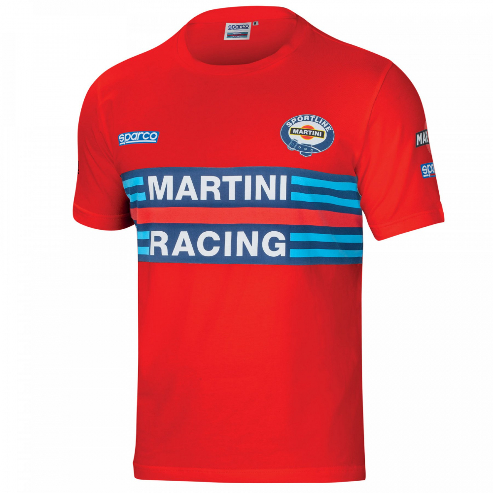 detail SPARCO Martini Racing červené pánské triko