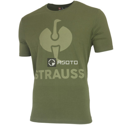 Engelbert Strauss olivové pánské triko e.s.concrete Stretch