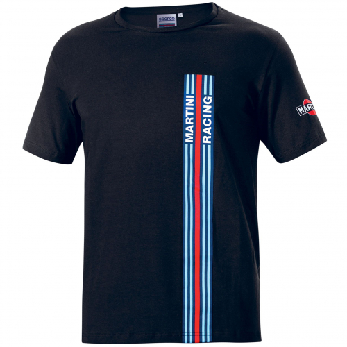 SPARCO Martini Racing Stripes černé pánské triko