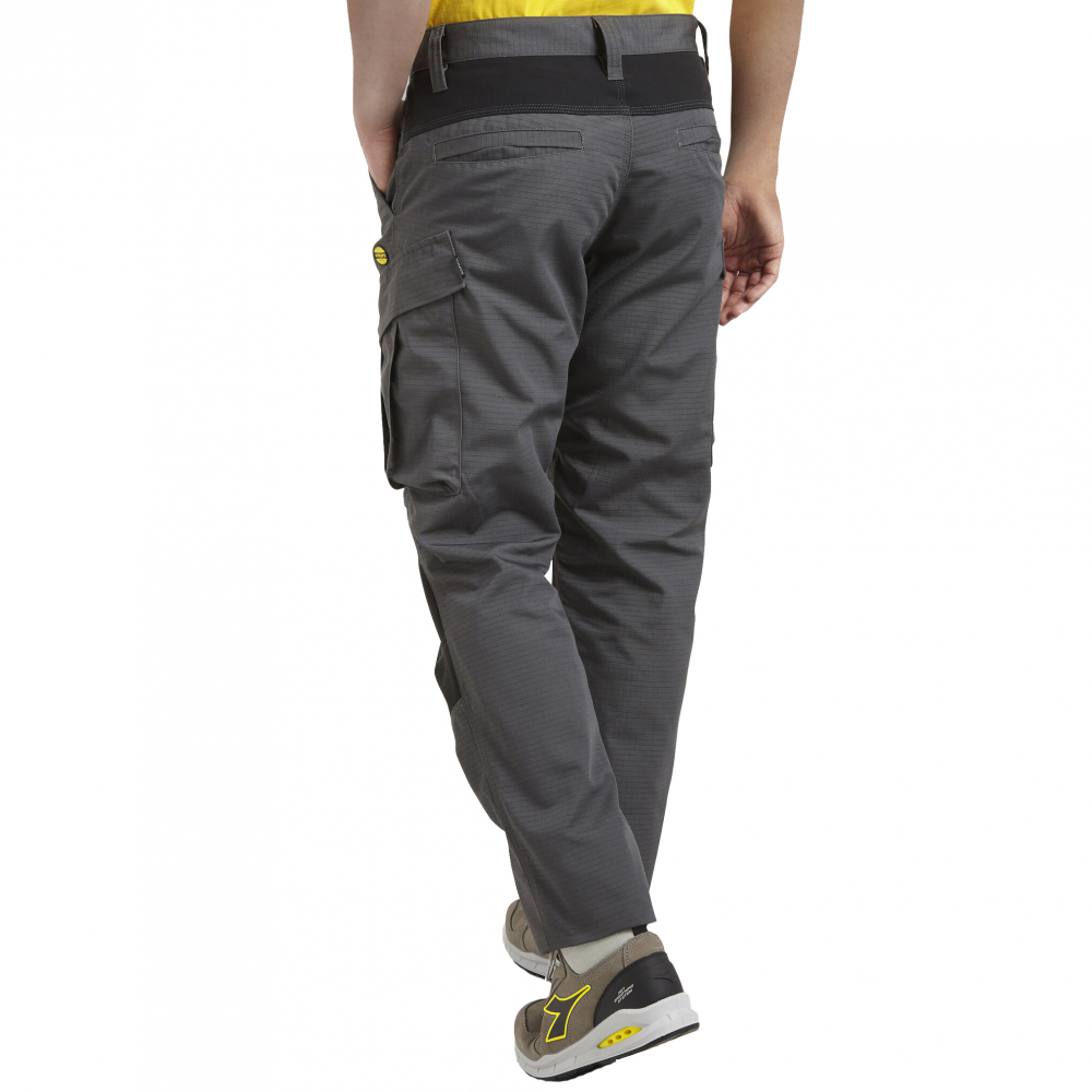 detail DIADORA Cargo Ripstop Stretch šedé pánské pracovní kalhoty