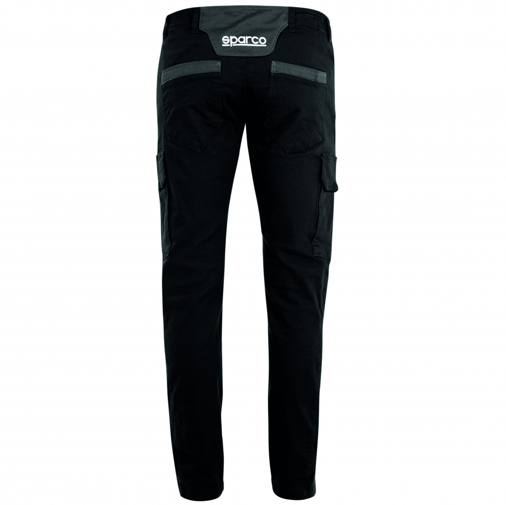 detail SPARCO Boston černé pánské kalhoty Stretch