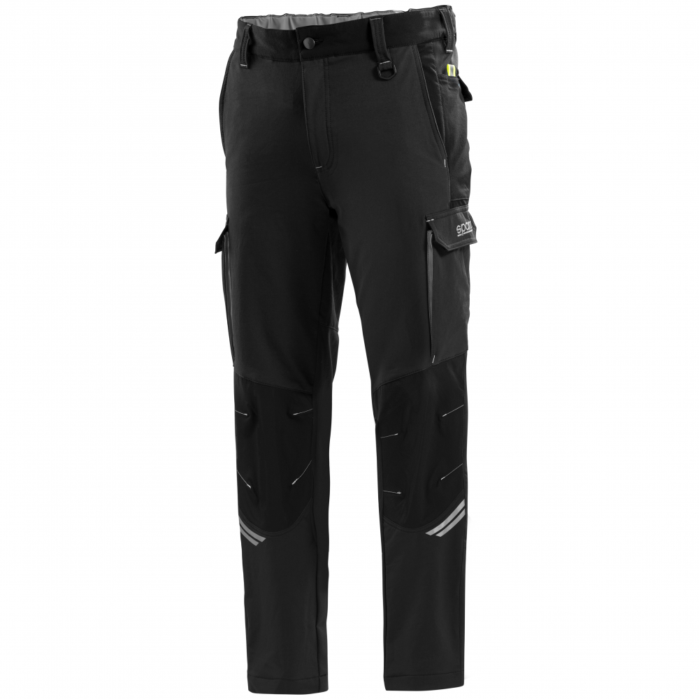 detail SPARCO TECH TW Stretch černé pánské pracovní kalhoty