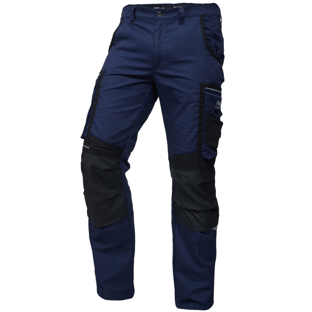 detail PUMA Workwear Precision X modré pánské pracovní kalhoty