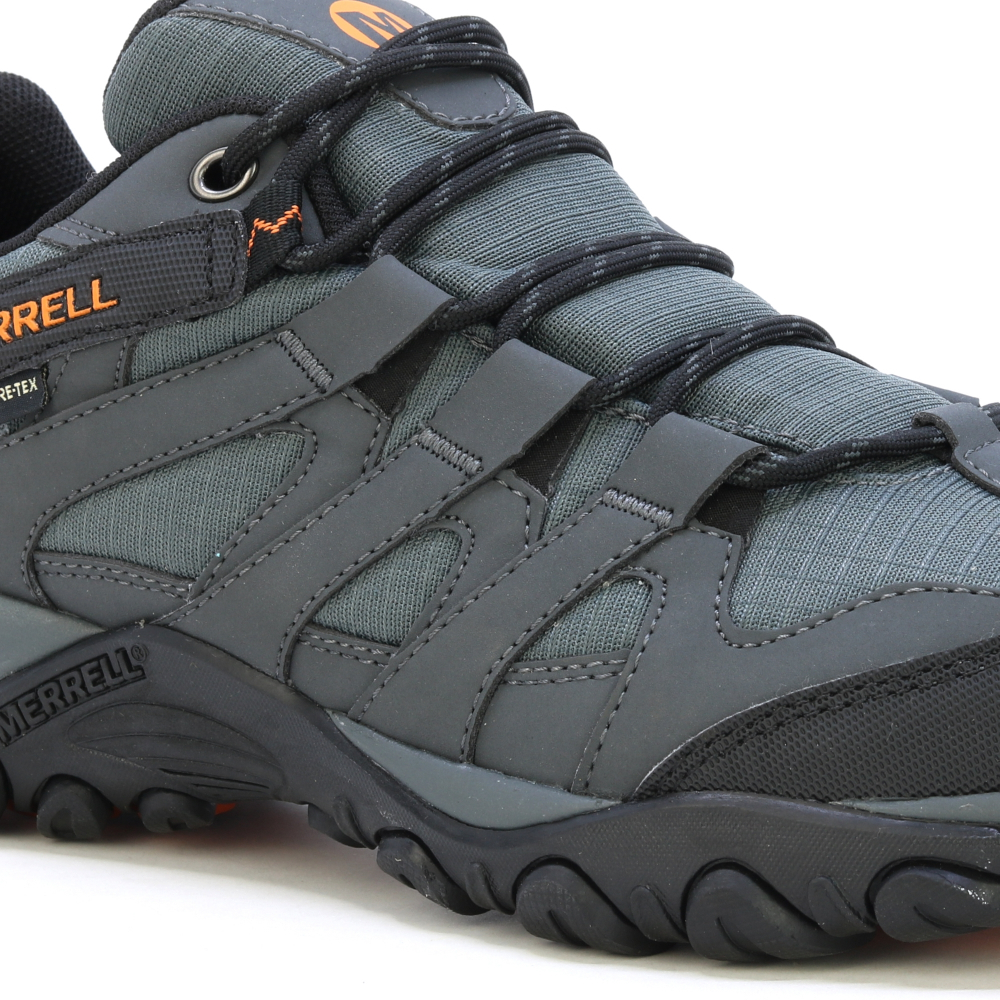 detail MERRELL Claypool Sport GTX šedá pánská outdoor obuv s Goretex membránou