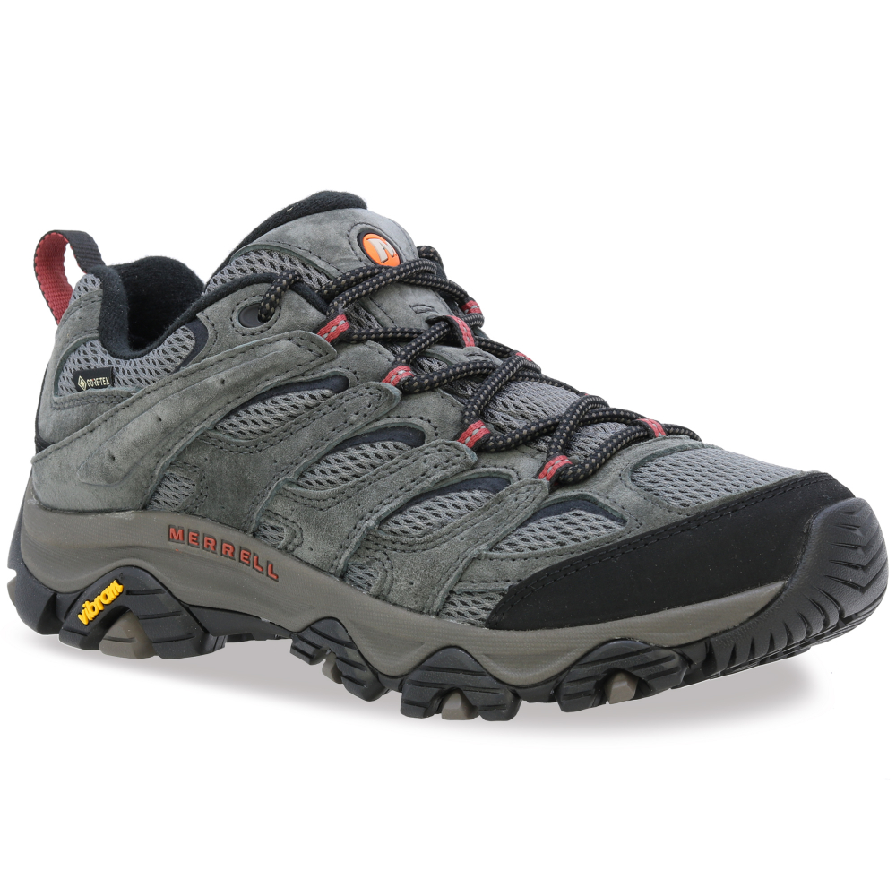 detail MERRELL Moab 3 GTX šedá pánská outdoor obuv + Goretex membrána