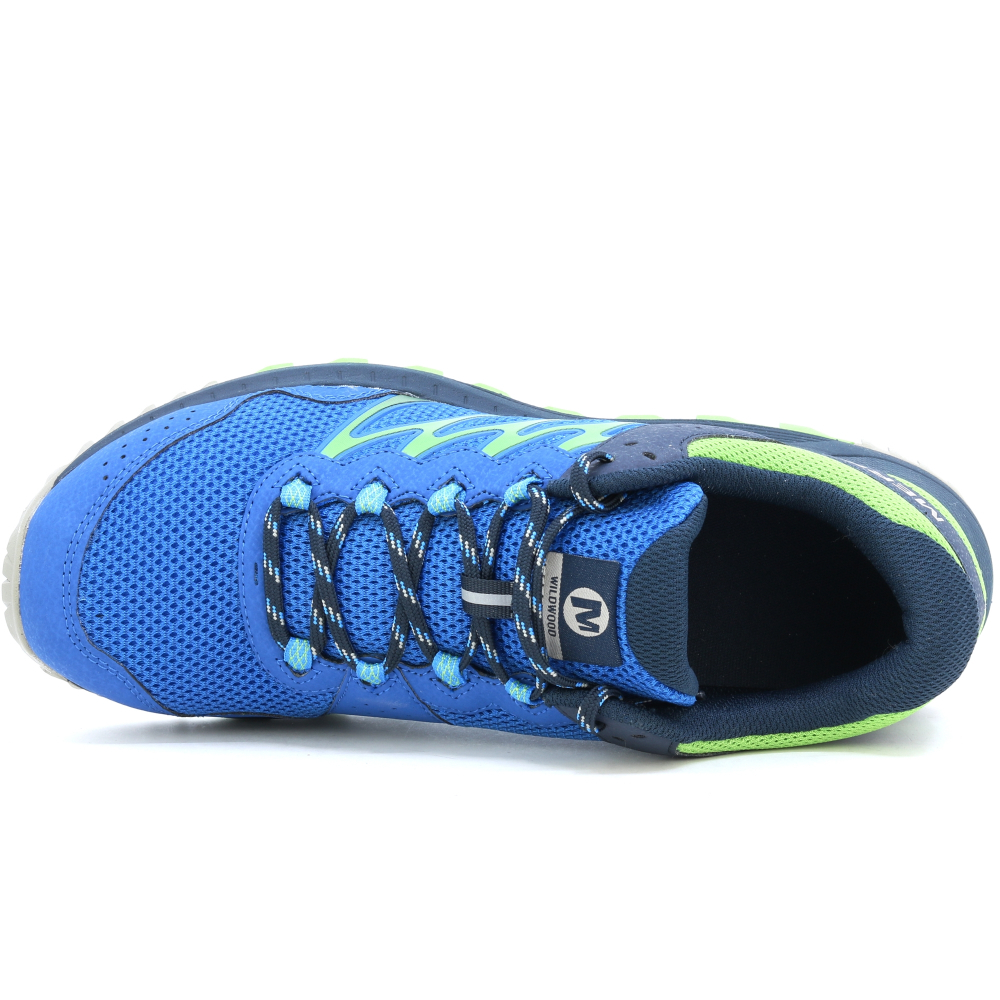 detail MERRELL J067197 WILDWOOD modrá pánská sportovní obuv