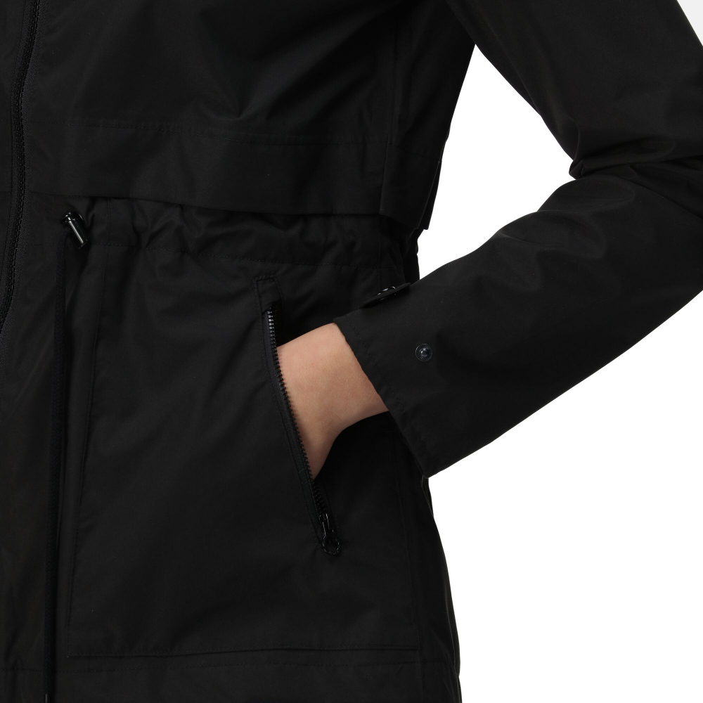 detail REGATTA Nadira černá dámská celoroční bunda + Membrána 5000 mm