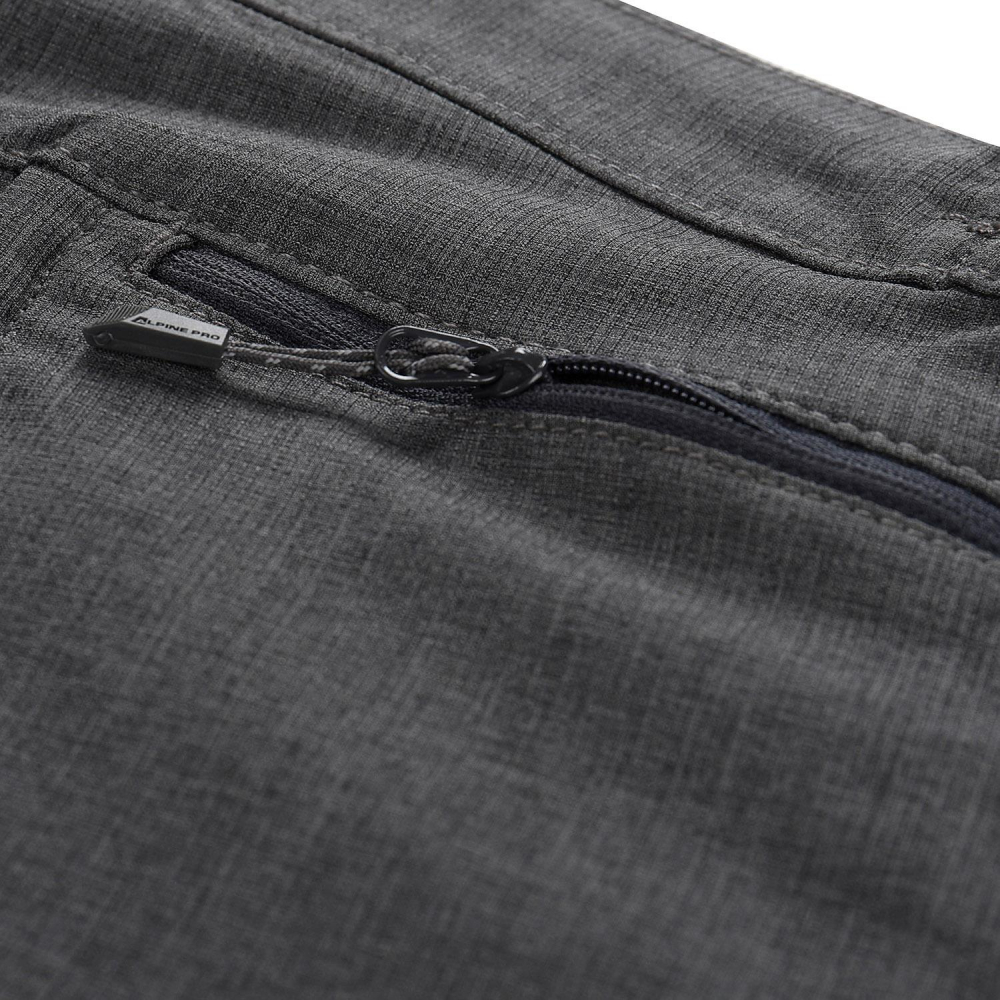 detail ALPINE PRO Timera šedé dámské softshell kalhoty