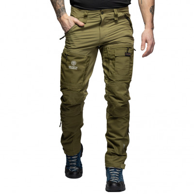 Beyond Nordic Sweden zelené pánské outdoor kalhoty Teflon EcoElite® RECCO