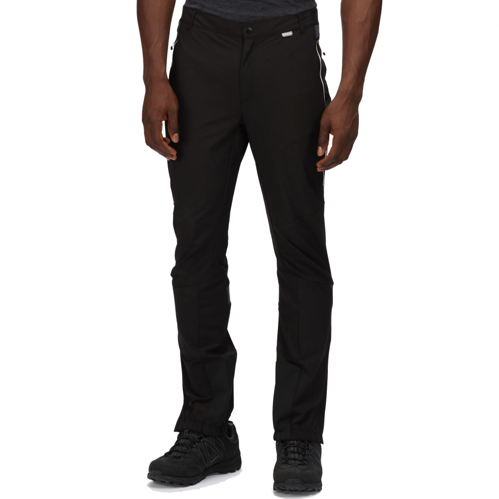 detail REGATTA Mountain Trs III černé pánské outdoor kalhoty