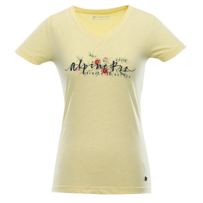 ALPINE PRO Kerpa 5 žluté dámské triko