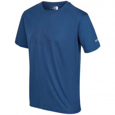 REGATTA Fingal VI modré pánské rychleschnoucí triko