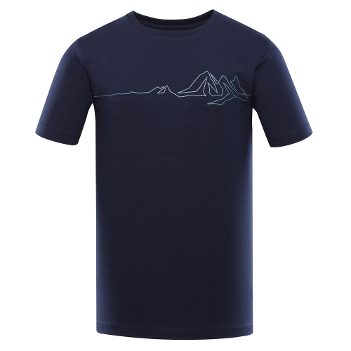 ALPINE PRO Nord Stretch modré pánské outdoor triko