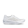 náhled RIEKER L3217-80 bílé dámské kožené tenisky vzdušné, antistress podrážka