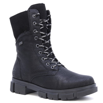 RIEKER Y7128-00 černá dámská zimní obuv s membránou