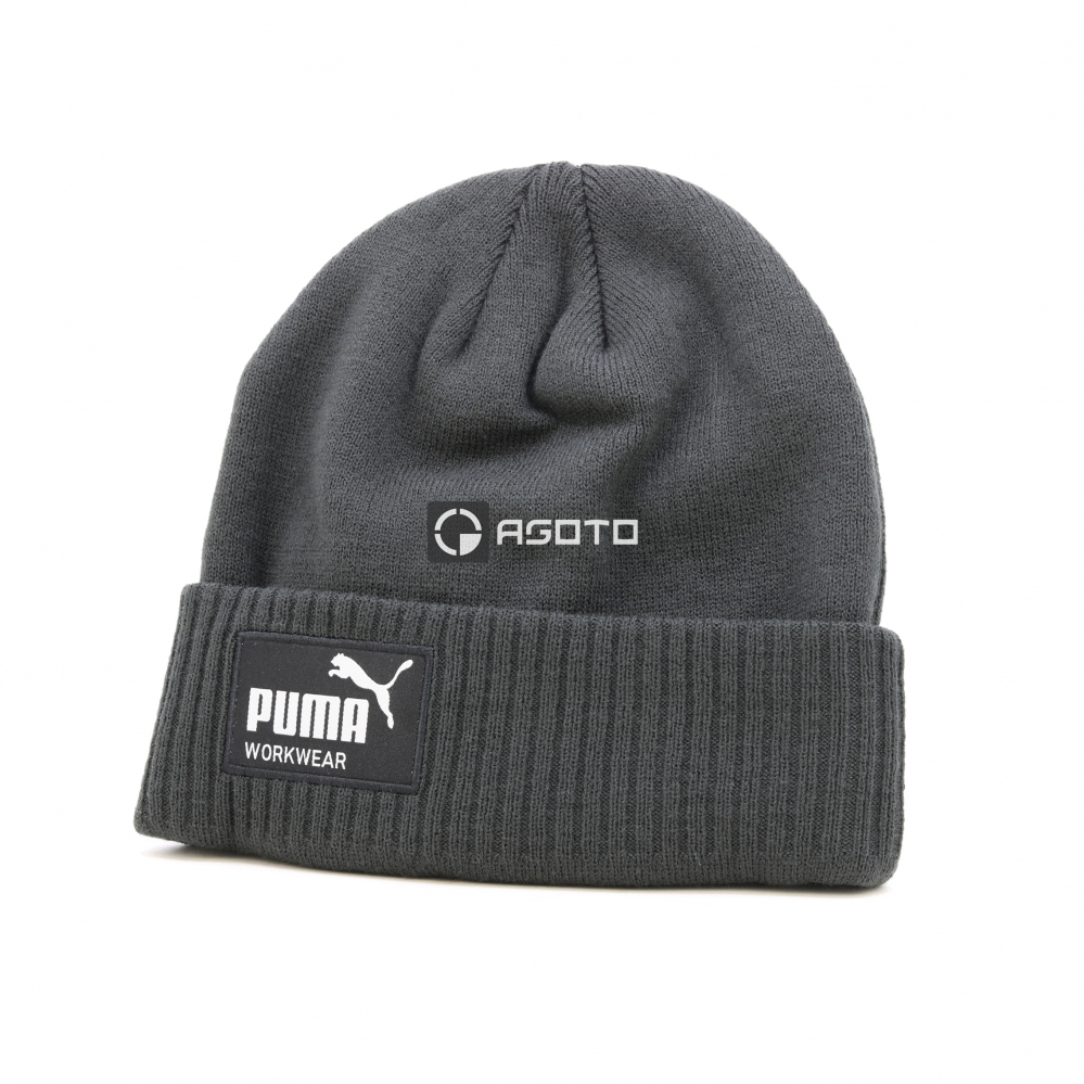 detail PUMA Workwear černá pánská zimní pletená čepice